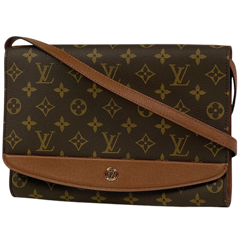 Louis Vuitton Bordeaux Red Crossbody Clutch Bag Shoulder Monogram Brown